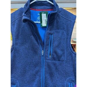 flag & anthem‎ madewell blue full zip nwt vest small